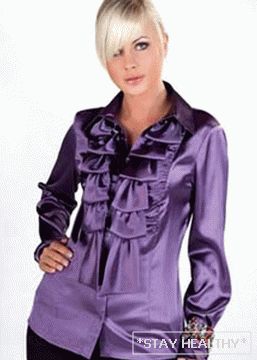 Moderne satenske bluze. Uzorci satenskih bluza