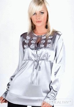 Moderne satenske bluze. Uzorci satenskih bluza