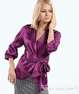 Moderne satenske bluze. Uzorci satenskih bluza