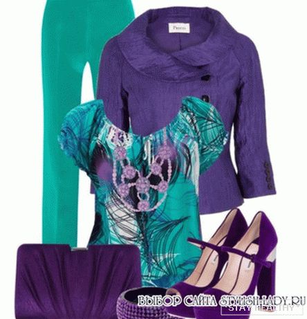 Šta nositi sa ljubičastom bojom пиджак